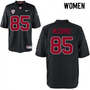 Women's Stanford University #85 Kyle McCombs Black High School Jerseys 509045-690