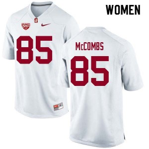 Women's Stanford #85 Kyle McCombs White Player Jersey 895281-339