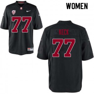 Women's Stanford University #77 Thunder Keck Black NCAA Jersey 447188-104