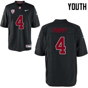 Youth Stanford Cardinal #4 Alameen Murphy Black University Jerseys 414003-459