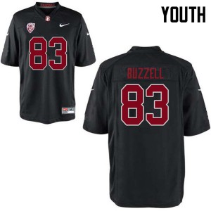 Youth Stanford University #83 Cameron Buzzell Black Football Jerseys 758989-717
