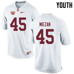 Youth Cardinal #45 Ricky Miezan White Player Jersey 142661-519