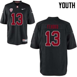 Youth Stanford Cardinal #13 Simi Fehoko Black Player Jersey 949154-420