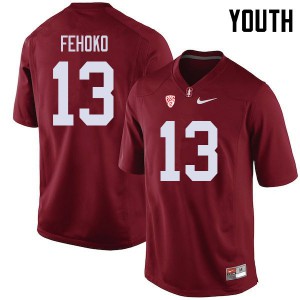 Youth Stanford #13 Simi Fehoko Cardinal NCAA Jerseys 890940-724
