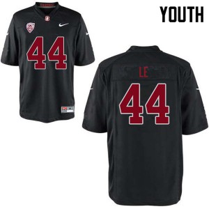 Youth Stanford University #44 TaeVeon Le Black NCAA Jersey 242873-988