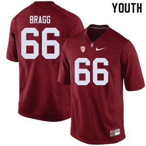 Youth Stanford University #66 Branson Bragg Cardinal Stitched Jerseys 403500-931