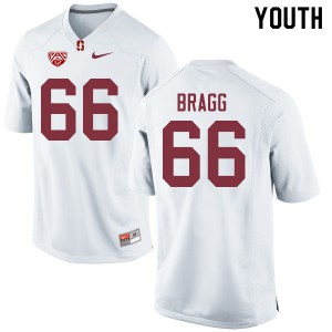 Youth Stanford Cardinal #66 Branson Bragg White High School Jersey 296566-215