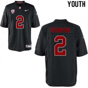 Youth Stanford #2 Curtis Robinson Black University Jerseys 553233-931