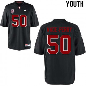 Youth Stanford #50 Dalyn Wade-Perry Black College Jersey 197885-511