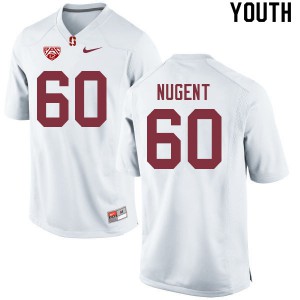 Youth Stanford University #60 Drake Nugent White University Jersey 113192-568