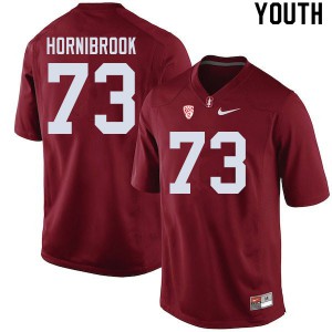 Youth Stanford #73 Jake Hornibrook Cardinal Embroidery Jerseys 414756-919