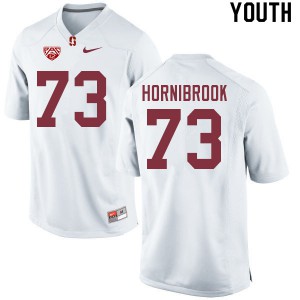 Youth Stanford University #73 Jake Hornibrook White Player Jerseys 668118-103