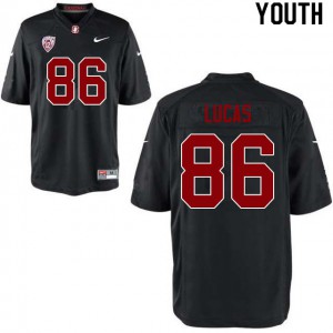 Youth Stanford University #86 Kale Lucas Black NCAA Jerseys 309104-682