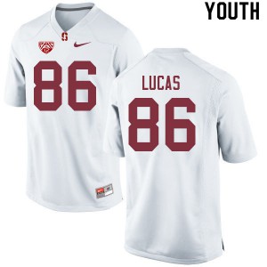 Youth Stanford #86 Kale Lucas White NCAA Jerseys 509941-794
