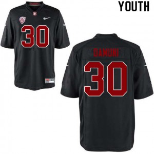 Youth Stanford University #30 Levani Damuni Black Player Jerseys 608764-434