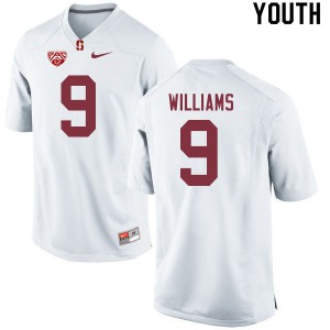 Youth Stanford Cardinal #9 Noah Williams White Official Jerseys 268024-861