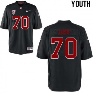 Youth Stanford University #70 Wakely Lush Black Embroidery Jerseys 178816-894