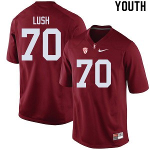 Youth Stanford Cardinal #70 Wakely Lush Cardinal College Jerseys 552287-279
