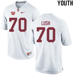 Youth Stanford Cardinal #70 Wakely Lush White College Jerseys 286968-849