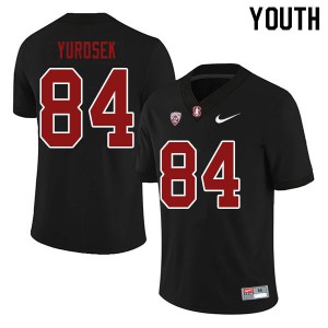 Youth Stanford University #84 Benjamin Yurosek Black High School Jersey 828305-861