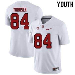 Youth Stanford #84 Benjamin Yurosek White Stitched Jersey 385295-665