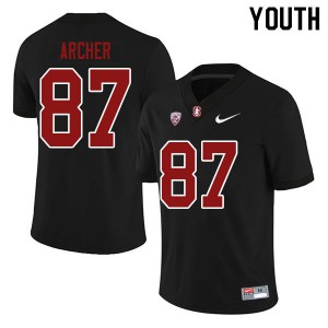 Youth Stanford #87 Bradley Archer Black Embroidery Jersey 984368-965