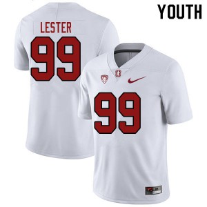 Youth Stanford Cardinal #99 Zephron Lester White Stitched Jerseys 427823-381