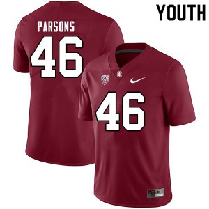 Youth Stanford #46 Bailey Parsons Cardinal College Jersey 902902-644