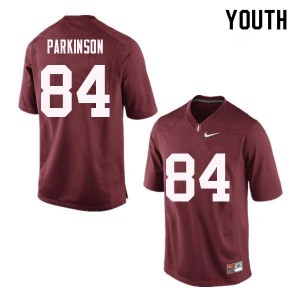 Youth Cardinal #84 Colby Parkinson Red Embroidery Jerseys 391674-868
