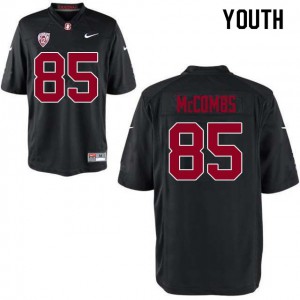 Youth Cardinal #85 Kyle McCombs Black Football Jerseys 805052-291