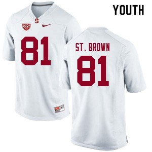 Youth Cardinal #81 Osiris St. Brown White Stitch Jerseys 426081-152