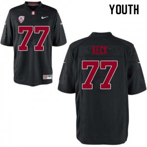 Youth Cardinal #77 Thunder Keck Black College Jersey 394267-329